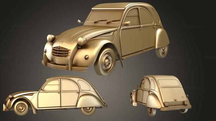 Vehicles (Citroen 2cv, CARS_1159) 3D models for cnc